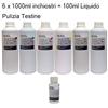BELLIEVESTORE KIT Ricarica cartucce 6 Flaconi 1000ml, 6 Litri universale inchiostro colori compatbile per Brother Canon Epson HP LEXMARK XEROX DELL In Omaggio 100ml Liquido Pulizia Testine