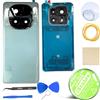 iStable Vetro Posteriore Scocca Compatibile con Xiaomi Redmi Note 14 PRO+ 5G Back Cover Copri Imposta Verde