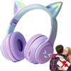 Generic Cuffie a forma di orecchie di gatto, senza fili, con a LED, senza fili | Bambino per tablet, smartphone, laptop, computer, fidanzata, fidanzato, sorelle, bambini, figlia