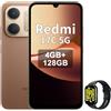 XIAOMI REDMI 17C 5G 4+128GB, marrone, smartwatch incluso