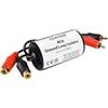 AV:LINK Isolatore di Massa RCA av:link Ground Loop Isolator con Connettori Dorati, Eliminatore Ronzio Audio RCA Maschio/Femmina 60 cm