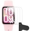 FDHYFGDY 3 pezzi Pellicola Protettiva per Xiaomi Smart Band 10 Pro, Vetro Temperato HD [resistente ai graffi + copertura completa], Compatibile con Xiaomi Smart Band 10 Pro Anti-bolla
