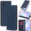Vauki Cover per Xiaomi Redmi 9AT/Redmi 9A con 1 Vetro Temperato Custodia in Pelle PU Slot Schede Flip TPU Silicone Case Supporto Stand Magnetica Antiurto Caso per Xiaomi Redmi 9AT/Redmi 9A 6.53, Blu