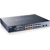 ZYXEL Switch Ethernet 16 Porte | Smart Managed | Poe++ | XMG1915-18EP | 8x Porte 2.5G + 8x PoE++ con Budget di 180W + 2x 10G SFP+, Smart Fan, NebulaFlex, VLAN, QoS, IGMP Snooping