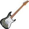 IBANEZ AZ22S1F-TKS Transparent Black Sunburst Chitarra Elettrica 6 Corde Tran...