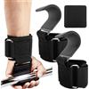 Generic Fitness - Ganci per sollevamento pesi, unisex, con imbottitura per polso | Supporto per powerlifting, esercizi di stacco da terra, trazione della barra, imbottitura spessa per il polso