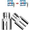 Vesaneae 1 Paio 20mm estensione del pedale della bicicletta Prolunga Blocco Pedale Bicicletta In Acciaio Al Cromo Molibdeno Bulloni Pedali con contrassegni L e R Per Mountain Bike E Bici Da Strada
