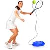 topolenashop Tennis Trainer Solo con Base Zavorrabile 23 x 15,5 cm, Corda Elastica 380 cm e Pallina Inclusa - Attrezzo Allenamento Tennis per Coordinazione, Precisione e Tecnica in Giardino e Campo