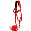 Folpus Halter per Cavalli con Corda di Guida Assorbente agli Urti Testiera Equestre con Lunghina di per Amministrre Scuderie, Lavoro a Terra