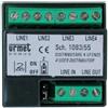 Urmet Distributore Segnale Videocitofono 4 Utenze URMET 1083/55 2VOICE - Alta QualitÃ AHD, Protezione PTC