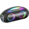 Mars Gaming MARSGAMING MS-PULSE, Altoparlante Bluetooth Portatile 50W RMS, Illuminazione RGB, 2 Driver Attivi 93mm + 2 Driver Passivi Ultra-Bass, Vivavoce, USB/MicroSD/AUX/FM, Maniglia e Tracolla, Nero