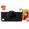 KODAK Printomatic Fotocamera Digitale a Stampa Istantanea con Carta Fotografica Adesiva Zink 2x3 (5,1x7,5 cm), 5 MP, Portatile, Creativo Regalo per Compleanni, Natale e Festività, Colore: Nero
