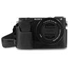 MegaGear Ever Ready Genuine Leather Camera Half Case Compatible with Sony Alpha A6100, A6400