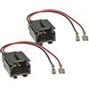 Sound Way 2 x Adattatori coppia spinotti connettori per installazione montaggio altoparlanti casse compatibili con Citroen/Peugeot