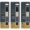 Parker Penna a sfera Parker Quink Rollerball Refill inchiostro nero punta media nuov...
