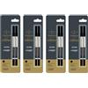 Parker Penna a sfera Parker Quink Rollerball Refill inchiostro nero punta media nuov...