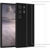 Evetane Cover Galaxy S23 Ultra e 2 schermi di protezione - Silicone - Nero - refurbished