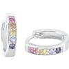 Amor Orecchini a cerchio per bambine in argento Sterling 925, con zirconi sintetici, forniti in una confezione regalo per gioielli