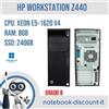 HP WORKSTATION Z440 Cpu Xeon E5-1620 V4 Ram 8Gb DDR4 SSD 240 Gb Win11Pro GRADO B