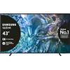 Samsung TV QE43Q60DAUXZT QLED 4K, Smart TV 43 Quantum processor Lite 4K, AirSlim, DVBT-2, Q-Symphony & OTS Lite, Integrato con Alexa e Bixby, compatibile con Google Assistant, Titan Gray 2024