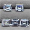 5 Pezzi Lotto Loose Cvd Diamante 0.30 KT Smeraldo Taglio If Trasparenza 2 X 3 MM