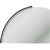 Parama Applique led per specchio tondo 60cm in alluminio nero opaco IP44 4000K | Moon