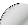 Parama Applique led per specchio tondo 70cm in alluminio nero opaco IP44 4000K | Moon