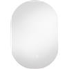 HOMCOM Specchio da Bagno LED 60x90cm, Senza Cornice, 3 Colori Dimmerabili | Aosom Italy