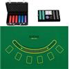 SPORTNOW Set Poker Professionale con 500 Fiches, Valigetta e Accessori, Nero | Aosom Italy