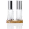 AdHoc ME402 Set di macina pepe e sale CRYSTAL con base, 2 pezzi