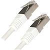 Lustrens Cavo Ethernet, Cat6, 10 metri, connettori RJ45, per rete, velocità 1 Gbit/s, frequenza 250 MHz, schermato