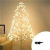 Wisdom Albero luminoso led con tronco e base 1,50 metri IP44 Bianco caldo 3000K Wisdom