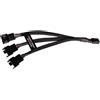 ALPHACOOL Cavo Sdoppiatore Alphacool Y-Splitter 4 pin a 3x 4 pin PWM 15cm Nero