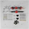 6 Pezzi Kit Tiranti e Ponti per Auto RC 1/12 Superficie Anodizzata