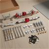 6 Pezzi Kit Tiranti e Ponti per Auto RC 1/12 Superficie Anodizzata