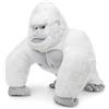 RLOMUTE Peluche Gorilla Giocattolo Morbido e Carino Adatto per San Christmas Regali per Feste Compagni Camera da letto Decorazione per la casa Regalo per Bambini di 3 4 5 6 anni - gorilla albino