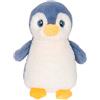 Gipsy Toys - Pinguino Coccolone Blu Jeans - Peluche - 18 cm - per Bambini | Silhouette Rotonda Ultra Morbida - Facile da Trasportare - Disponibile in 3 Colori - Idea Regalo Senza Tempo per la Nascita
