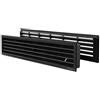 La Ventilazione PTTD459N Griglia Telescopica in Plastica Rettangolare con dosatore di flusso. Dimensioni 452x90 mm. Colore Nero