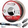 RedStar24 Cat 7 cavo sotterraneo cavo di rete cavo di installazione esterno UV esterno Rj45 spina CAT 8 100m 2x Cat8 spina senza attrezzi
