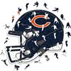 OEM Puzzle in legno, 500 pezzi, Chicago Bears, 50x50 cm, prodotto sostenibile