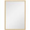 Specchio da parete rettangolare con cornice effetto legno naturale - 40 × 60 cm -