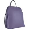Renato Borzatta RB1018Y | Zaino Donna Doppio scomparto in Vera Pelle Made in Italy con spallacci regolabili. Accessori in metallo Canna di Fucile - Colore Viola - Dimensioni: cm 26 x 30 x 14,5 -