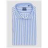 Spada Roma Camicia collo francese in puro cotone a righe — 38 — celeste