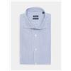 Spada Roma Camicia a righe sottili in puro cotone — 38 — blu