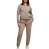 Puma - Tuta con Cappuccio Full Zip da Donna Sweat Fleece, Marrone