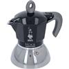 Moka induction 2 tazze nera bialetti