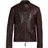THE JACK AND JACKIE LEATHERS - Giacca biker - Testa di moro