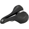 Sportourer by Selle Italia KAALAM Gel - Sella per Bicicletta Morbida in Gel, con Tecnologia Riflettente per Scarsa visibilità, Resistente all'Acqua - Nero