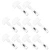 Ciieeo 10Pcs Pubblicitaria Segni Di Alimenti Cestino Etichette Supporto Per Monitor Per Scrivania Morsetto Cestello Clip Di Etichette Chiaro Segno Clip Prezzo Stand Prezzo