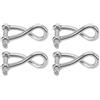 Eurowagens Cerniere Per Catena In Acciaio Inox 5mm Per Barche Set Da 4 4cm